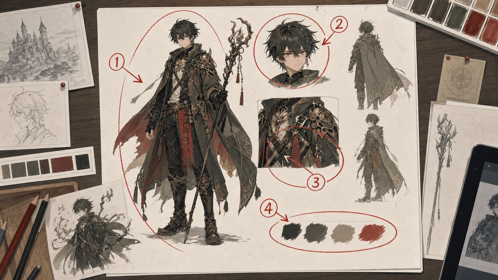 キャラクターの表情のデモ作品